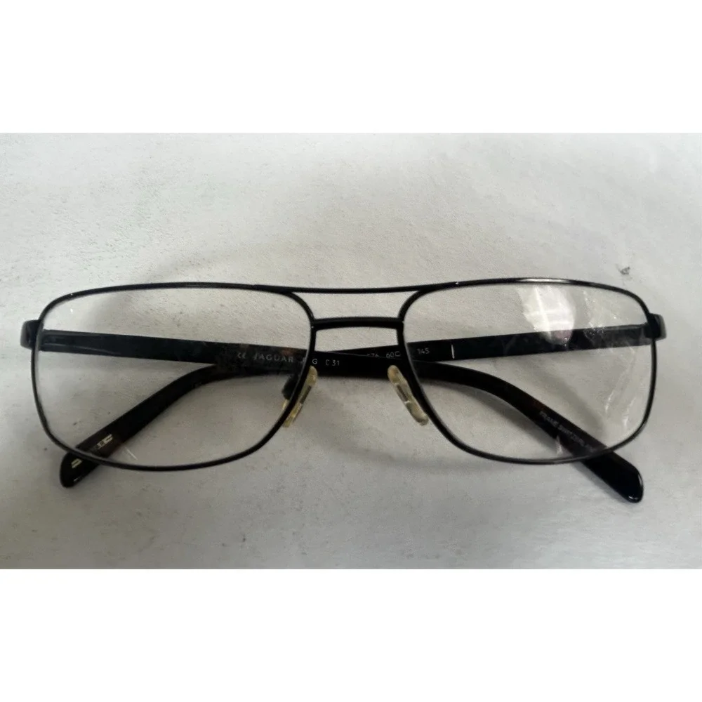 Jaguar Eyeglasses Frames Mod #33033-576 Brown Tortoise Full Rim 60-17-145
